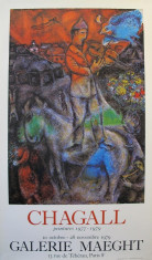 MARC CHAGALL - Litografie-Afis, 1979 / RAR foto