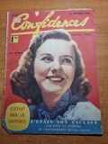 Revista confidences (secrete)30 decembrie 1938-limba franceza,moda,machiaj