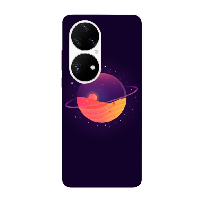 Husa compatibila cu Huawei P40 Pro model Abstract Saturn planet, Silicon, TPU, Viceversa