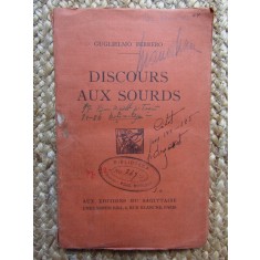 Discours aux sourds, Guglielmo Ferrero 1924