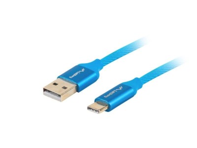 Cablu USB-C(M) USB-A(M) 2.0 1 m albs foto