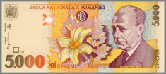 ROMANIA 5000 LEI 1998 - AUNC/UNC foto