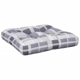 Cumpara ieftin Perna pentru paleti, carouri gri, 58x58x10 cm, textil
