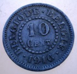 7.690 BELGIA WWI OCUPATIE GERMANA 10 CENTIMES 1916 BELGIQUE-BELGIE