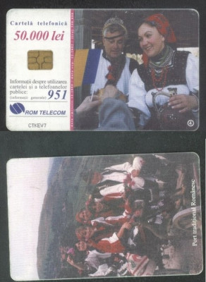 Romania 2000 Telephone card Folk costumes Rom 84 CT.051 foto