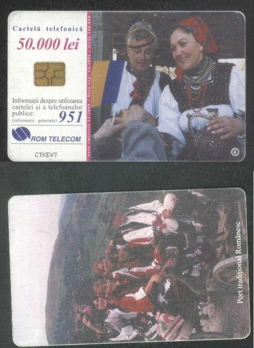Romania 2000 Telephone card Folk costumes Rom 84 CT.051