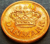 Moneda 25 ORE - DANEMARCA, anul 1991 * cod 2201 C