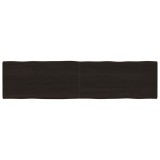 Cumpara ieftin Blat masă, 200x50x6 cm, gri, lemn stejar tratat contur organic