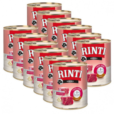 Conservă RINTI SENSIBLE de vită + orez 12 x 800 g foto