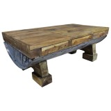 Cumpara ieftin Măsuță de cafea, 90x50x35 cm, amestec lemn reciclat