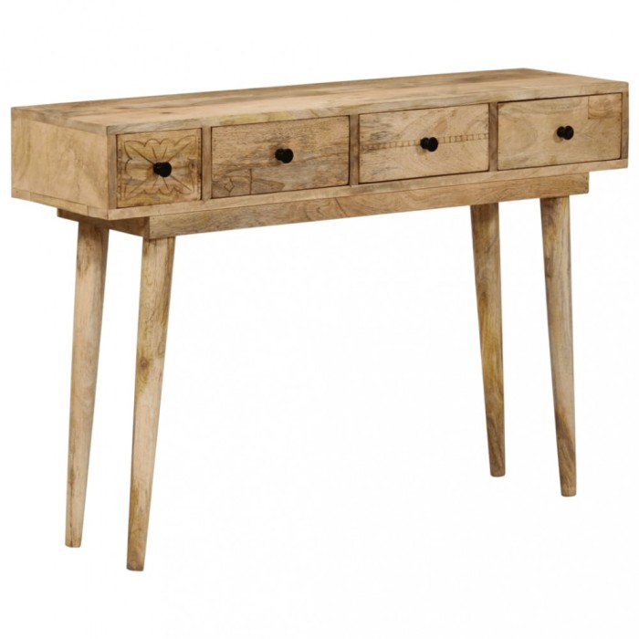 vidaXL Masă consolă, 110x30x75 cm, lemn masiv de mango 376069