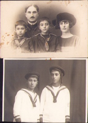 HST P565 Lot 2 poze general Nicolae Scarlat Stoenescu cu familia &amp;icirc;n tinerețe foto