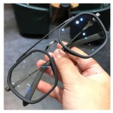 Ochelari rama neagra poligon lentila transparenta antiradiatii