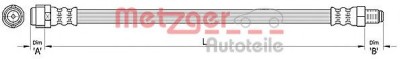 Conducta / cablu frana MERCEDES M-CLASS (W164) (2005 - 2011) METZGER 4110317 foto