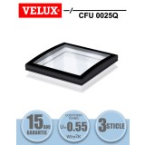 Fereastra acoperis terasa fixa VELUX CFU 0025Q geam termopan cu 3 foi de sticla