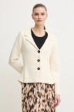 Pedro del Hierro cardigan femei, culoarea bej, călduros, 3519549