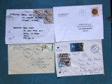 LOT DE 4 PLICURI POSTALE CIRCULATE NR 1