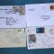 LOT DE 4 PLICURI POSTALE CIRCULATE NR 1