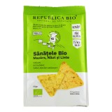 Sanatele bio cu mazare, naut si linte fara gluten, 40g, Republica Bio
