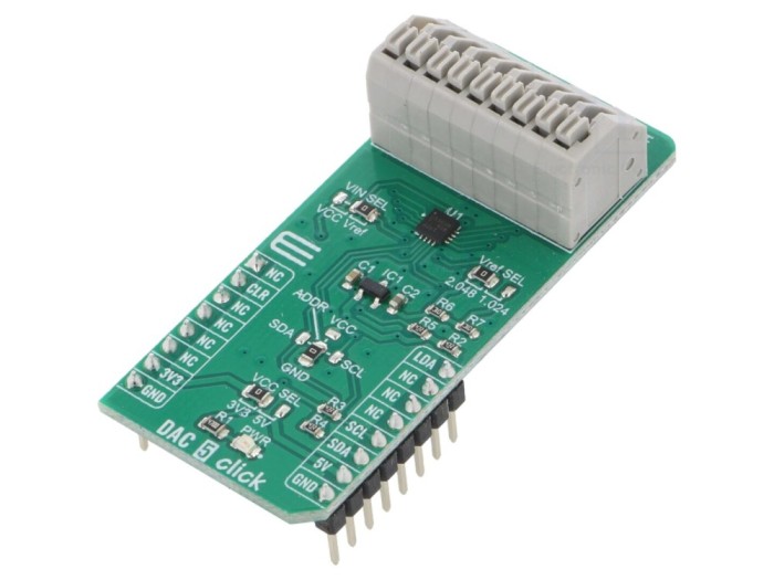 Placă extensie convertor D/A I2C GPIO