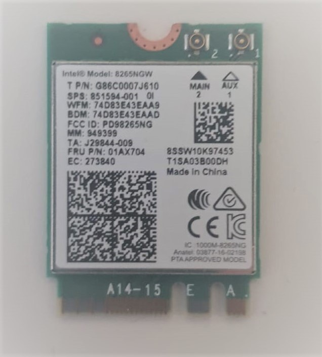 Intel 8265NGW Wireless AC 8265 NGFF 802.11ac BT 4.2 | arhiva Okazii.ro