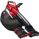 Einhell GE-CL 36 Li E PXC + Starter Kit + Twinpack - Suflanta de gradina 195 m3/h + Set 1 acumulator si incarcator Li-Ion 18 V 2.5 Ah + Set 2 acumulat