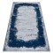 Covor CORE A004 Cadru, Umbrită - structural, două niveluri de l&acirc;nă, albastru / gri, 120x170 cm