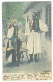 1709 - HUEDIN, Cluj, Ethnic Family, Romania - old postcard - used - 1908