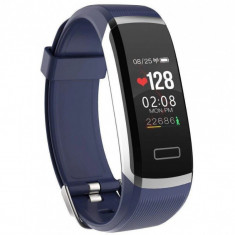 Resigilat Bratara Techstar® Fitness GT101 Silver-Blue, IPS, Bluetooth 4.0, Monitorizare Cardiaca, Somn, Activitati