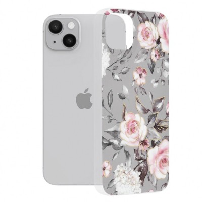 Husa pentru Apple iPhone 14 Plus, Techsuit, Marble, Gri foto