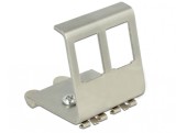 Suport de montare Keystone metalica cu 2 porturi pentru DIN rail, Delock 86255