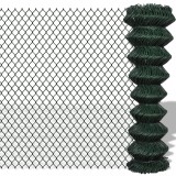 Gard de legatura din plasa, verde, 1,5 x 15 m, otel GartenMobel Dekor, vidaXL