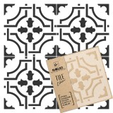 Șablon de plastic reutilizabil pentru țiglă // AMADORA - 10x10cm