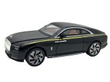 Macheta Rolls-Royce Spectre negru 1:24 replica metal lumini si sunete usi capota si portbagaj functionale
