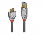 Cablu Lindy LY-36656, USB 3.2 Type A - Micro-B, latime de banda 5Gbps, 0.5m