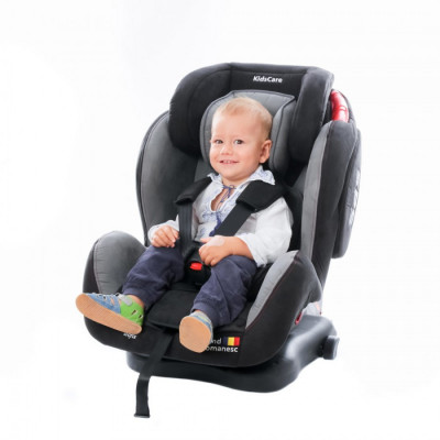 Scaun auto Georgia cu Isofix si Top Tether Gri KidsCare foto