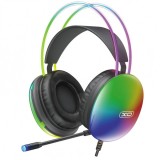 Casti Gaming 3.5mm XO Design GE11, RGB, Negre