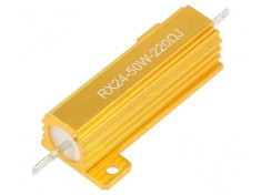 Rezistor Bobinat cu Radiator 220? 50W ?5% 50ppm/?C foto
