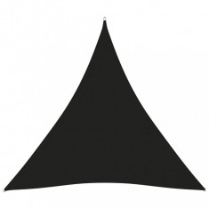 vidaXL Parasolar, negru, 3,6x3,6x3,6 m, țesătură oxford, triunghiular