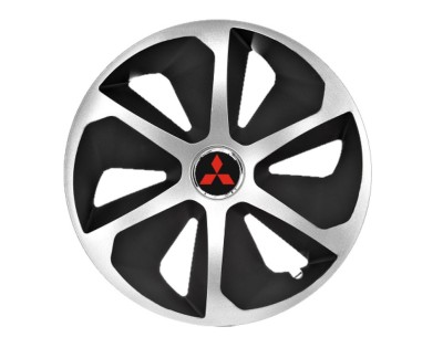 Set 4 capace roti Roco Gri-Negru R14 pentru gama auto Mitsubishi foto