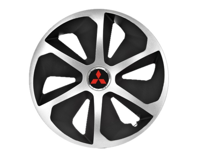 Set 4 capace roti Roco Gri-Negru R14 pentru gama auto Mitsubishi