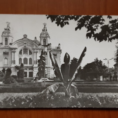 Cluj - Teatrul national - RPR vedere circulata 1975