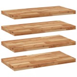 Rafturi suspendate 4 buc. 100x40x4cm lemn masiv acacia netratat