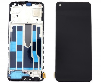 Display Oppo Find X5 OLED cu Rama Black Negru foto