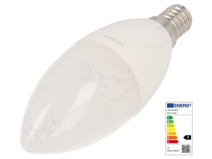 Lampă LED E14 7,5W 2700K