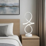 Veioza Led Decorativa Alba, Lumina Reglabila 2800K-6500K, 46W,
