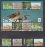 COOK ISLANDS PASARI MI. 2147-2150 + KLEINBOGEN 2147-2150 WWF MNH, Nestampilat