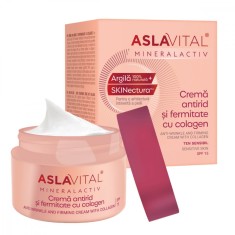 Crema antirid si fermitate cu colagen MineralActiv, 50ml, Aslavital