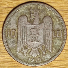 Romania - moneda de colectie - 10 lei 1930 H ? - Carol II - superb patinata!