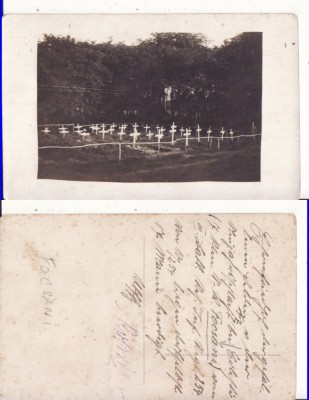 Focsani ( Vrancea ) -Cimitirul german- militara WWI, WK1-rara foto